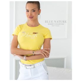 Blue Nature Betti felső rövid ujjú sárga