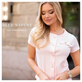 Blue Nature Éda gombos felső rózsaszín