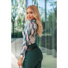 Blue Nature magas derekú Edina bengalin nadrág méregzöld