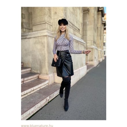 Blue Nature Gina műbőr szoknya fekete