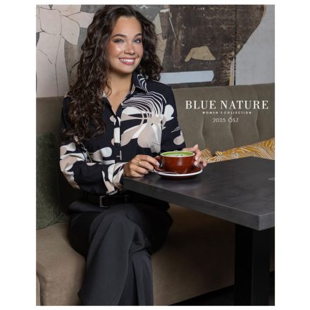 Blue Nature Korina ing-blúz fekete mintás