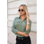 Blue Nature Loretto végig patentos ing khaki