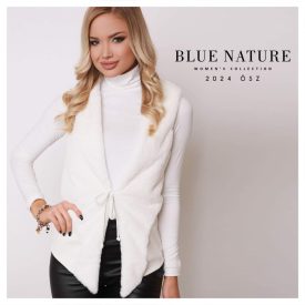 Blue Nature szőrme mellény fehér