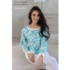 Blue Nature Merlo felső zöld mintás