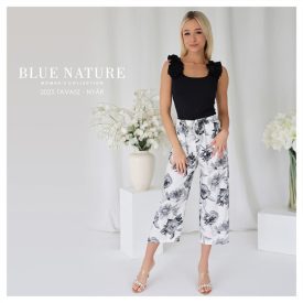 Blue Nature Nella nadrág fekete mintás