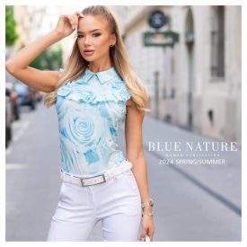 Blue Nature Terra felső világoskék mintás