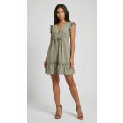 La Pierre Capri ruha khaki egyméretes