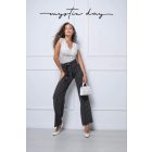 Mystic Day Amarilla egyenes szárú nadrág fekete