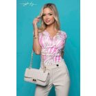 Mystic Day Doroti felső rózsaszín mintás