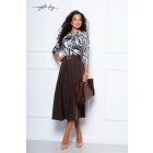 Mystic Day Frézia szoknya csokibarna