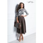 Mystic Day Frézia szoknya csokibarna