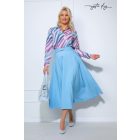 Mystic Day Frézia midi szoknya világoskék