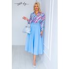 Mystic Day Frézia midi szoknya világoskék