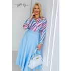 Mystic Day Frézia midi szoknya világoskék