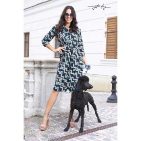 Mystic Day Karina ingruha fekete alapon mintás