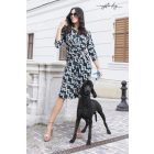 Mystic Day Karina ingruha fekete alapon mintás