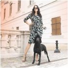 Mystic Day Karina ingruha fekete alapon mintás