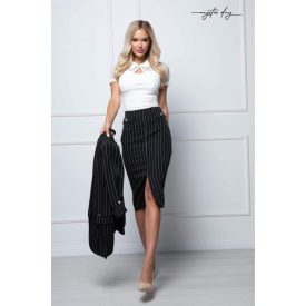 Mystic Day Karolin szoknya fekete-csíkos