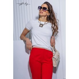 Mystic Day kötött hatású felső fehér