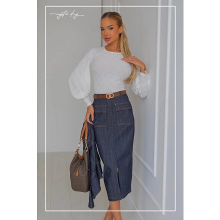 Mystic Day raglán buggyos ujjú felső ekrü