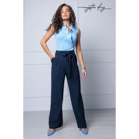 Mystic Day Rimini bő szárú nadrág sötétkék