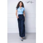 Mystic Day Rimini bő szárú nadrág sötétkék