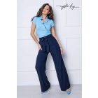 Mystic Day Rimini bő szárú nadrág sötétkék