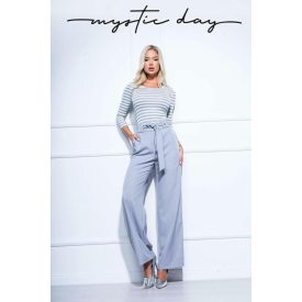 Mystic Day Rimini bő szárú nadrág szürke