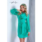 Mystic Day Szófia zsabós ruha zöld