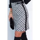 Mystic Day Panni szürke kockás szoknya