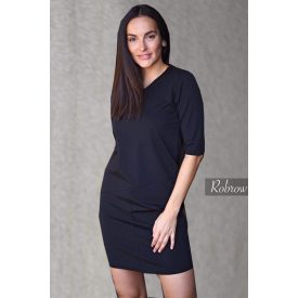 Robrow V kivágott tunika/ruha fekete