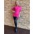 Robrow alul húzott tunika pink